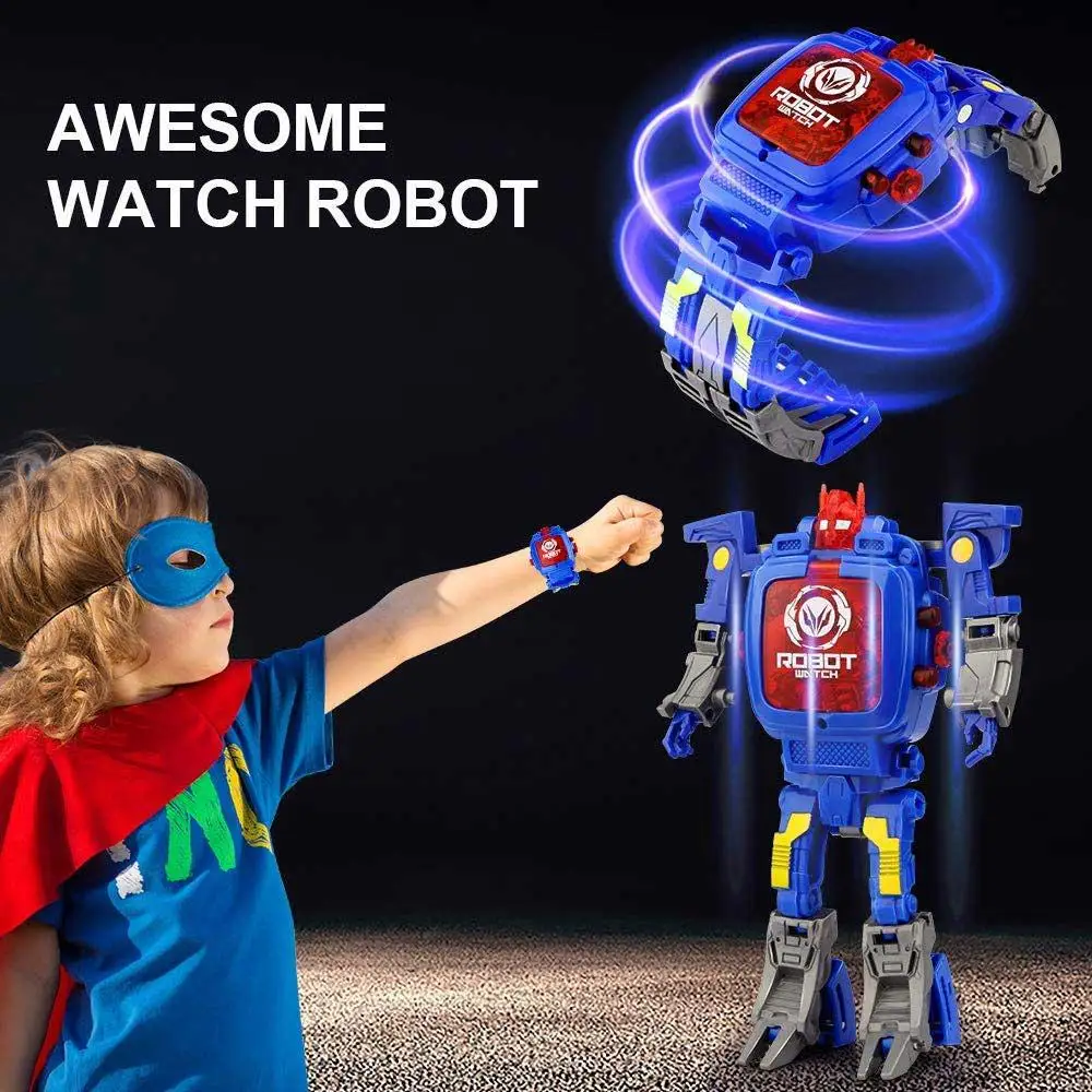 Деформированные часы роботы детские игрушки экшн фигурки электронные