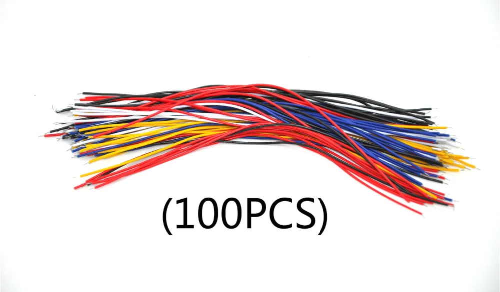 100(шт) провод 20 см 5 цветов 20 каждого цвета для Aduino