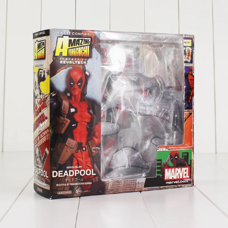 16 см Дэдпул Revoltech X-Men экшн-фигурка Уэйд Уинстон кукла Вильсон с меч-Ружье Оружие