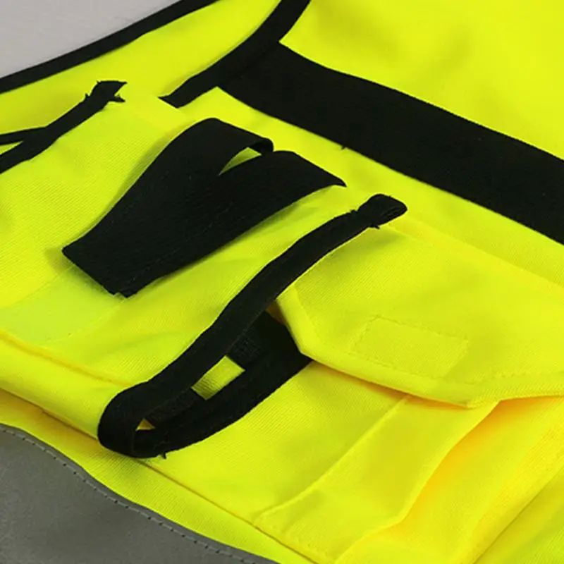 

1Pc Security Visibility Reflective Vest Warp Knitting Cloth Construction Traffic Cycling Wear Reflective Safety Clothing New