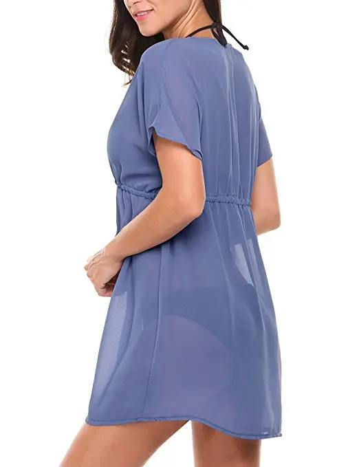 Летний 2018 Повседневный шифоновый пляжный комбинезон женское сексуальное