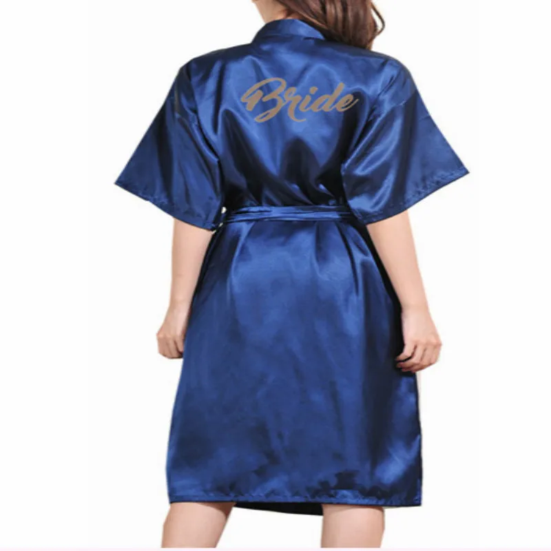 Для свадьбы невесты подружки халат в цветочек атлас искусственный шелк