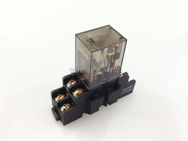 5 компл./лот HHC68A 2Z DC 24 В катушка реле мощности DPDT 8 Pins HH62P LY2 JQX 13F 10A 240В переменного