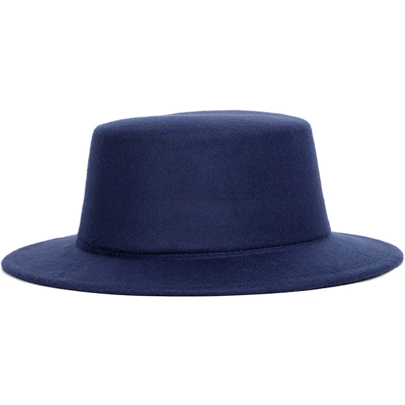 Новая модная женская шерстяная фетровая шляпа осень/зима верхняя мужская с