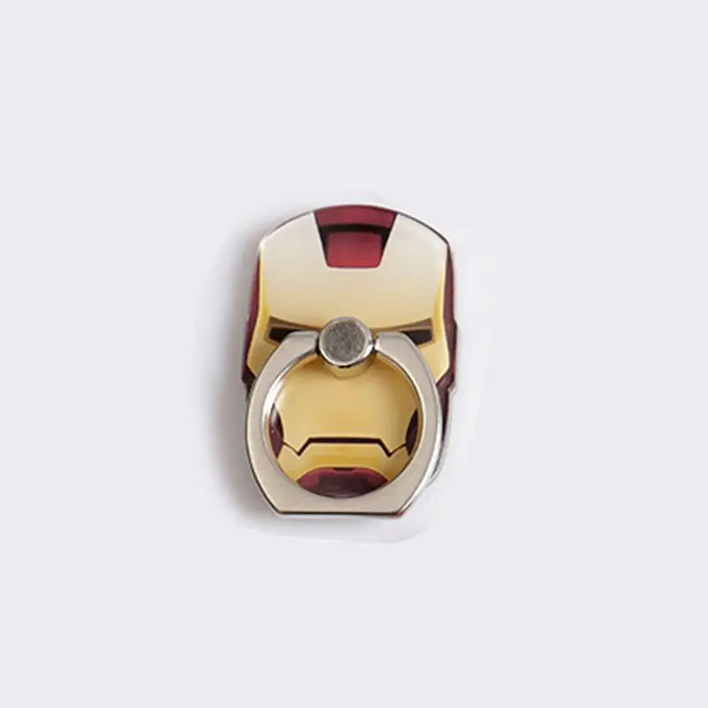 Ironman Держатель для iPhone с кольцом на палец, автомобильный держатель для iPhone, животное, Зебра, Марвел, 360 вращение, крюк, розетка, подставка для сотового телефона, зажим - Цвет: Ironman