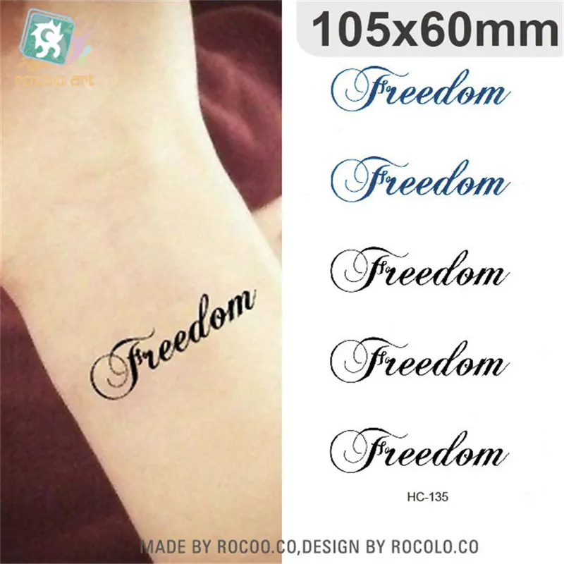 Body Art Sex Products waterproof temporary tattoos for men women simple 3d letter design flash tattoo sticker HC1135