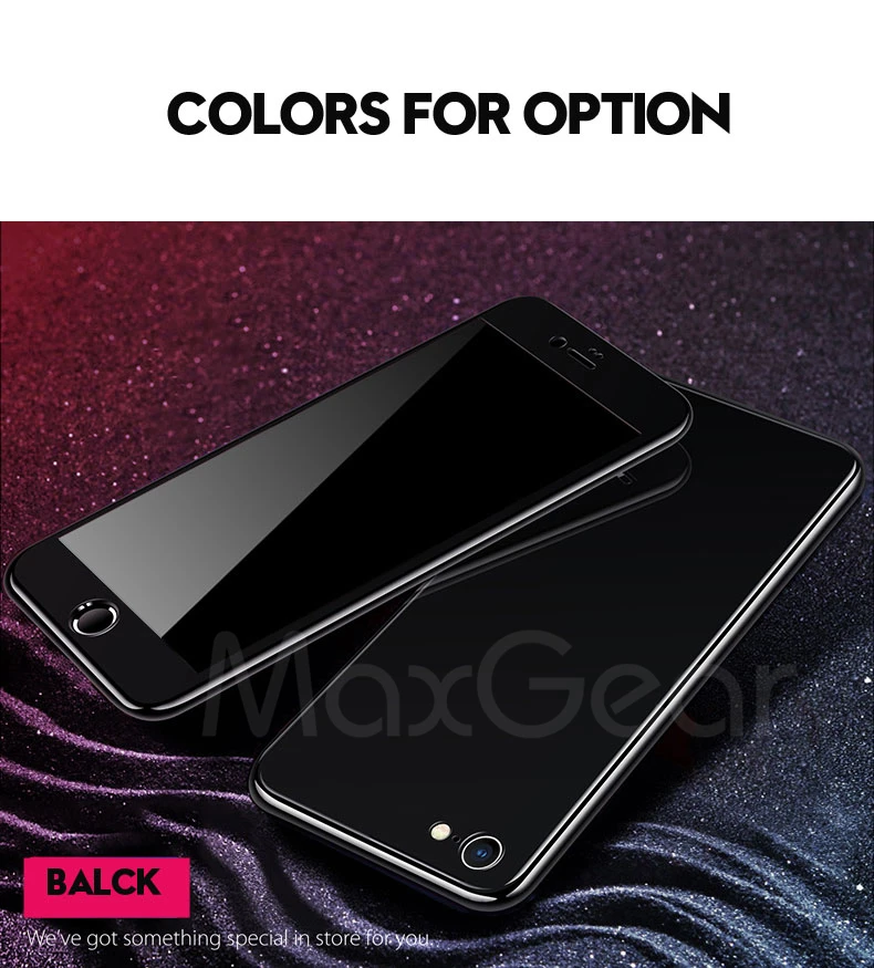 MaxGear Магнитный адсорбционный чехол на 360 градусов для iPhone X, 8 PLUS, 7, 6, 6S Plus, Магнитный чехол из закаленного стекла для IPhone 7, 8, полное покрытие