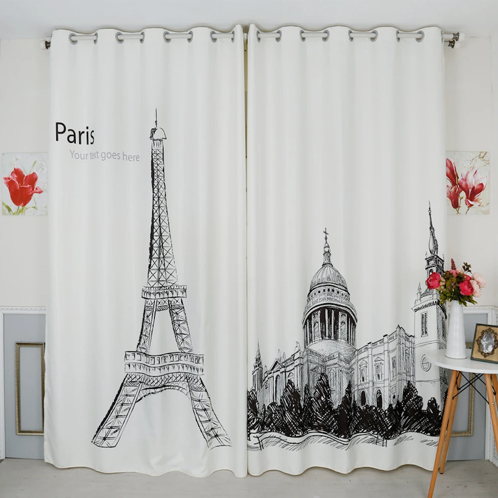 Выполненная на заказ 2х Люминесцентная занавеска окно для гостиной тюль