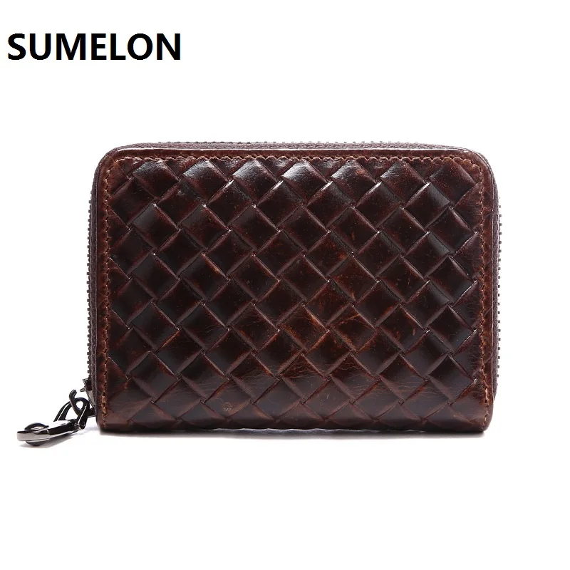 Мужские сумки из 100% натуральной кожи брендовые дизайнерские для карт коровьей