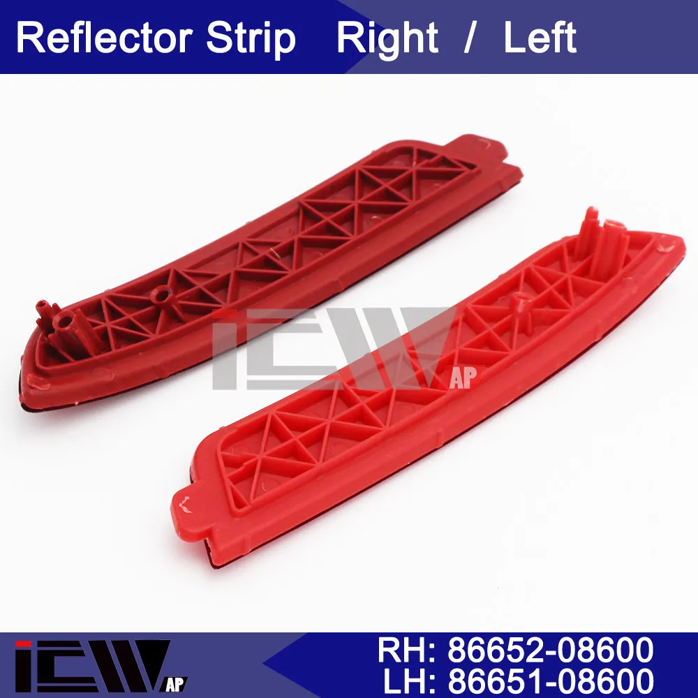Светоотражающие полосы для автомобилей отражатель заднего бампера RH/LH 86651 08600 86652