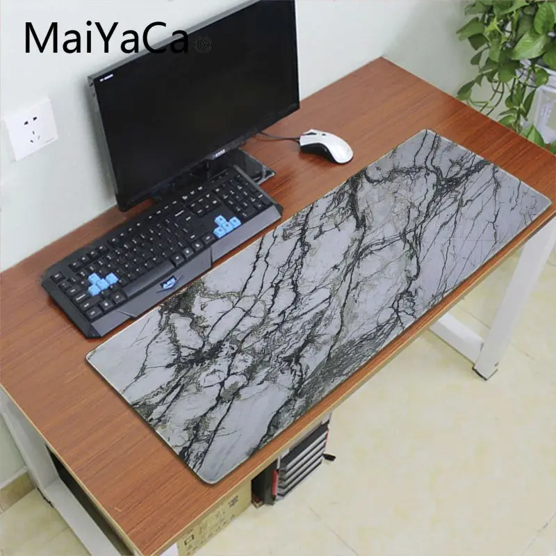 Lock Edge 30x60cm Maiyaca Золотая мраморная мозаика офисные мыши коврик для мыши игровой коврик для мыши xl скорость клавиатуры коврик для мыши ноутбук Laptop персональный компьютер Настольный коврик - Цвет: Lock Edge 30x60cm
