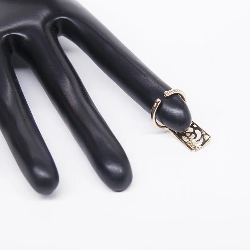 1 шт. корейские модные кольца для ногтей с кулоном из сливовых роз розами защитные