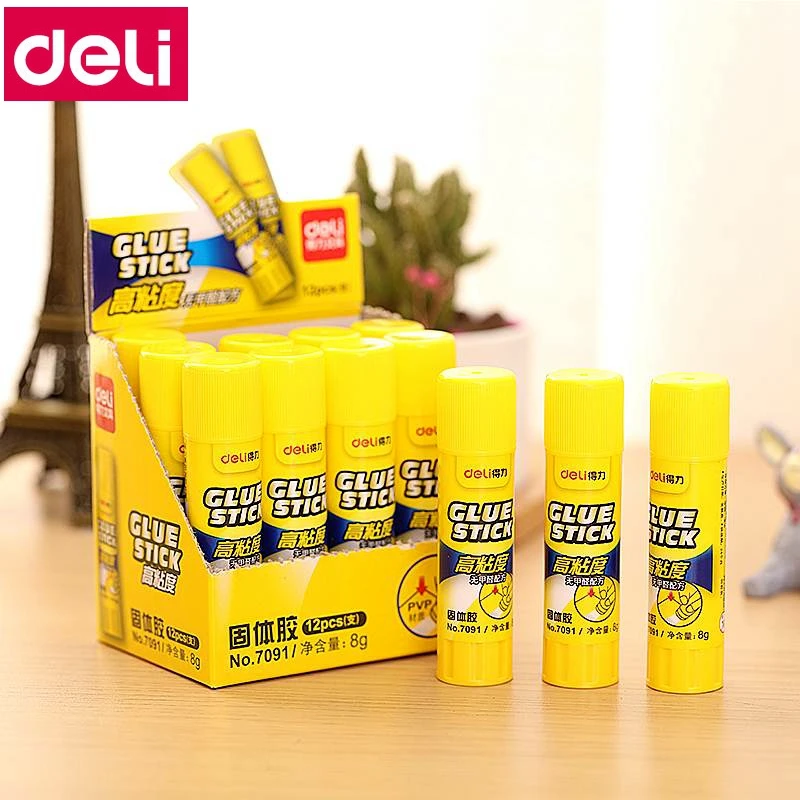 1PCS Deli 7091 solid glue stick 8g mini Formaldehyde free gun sticks |