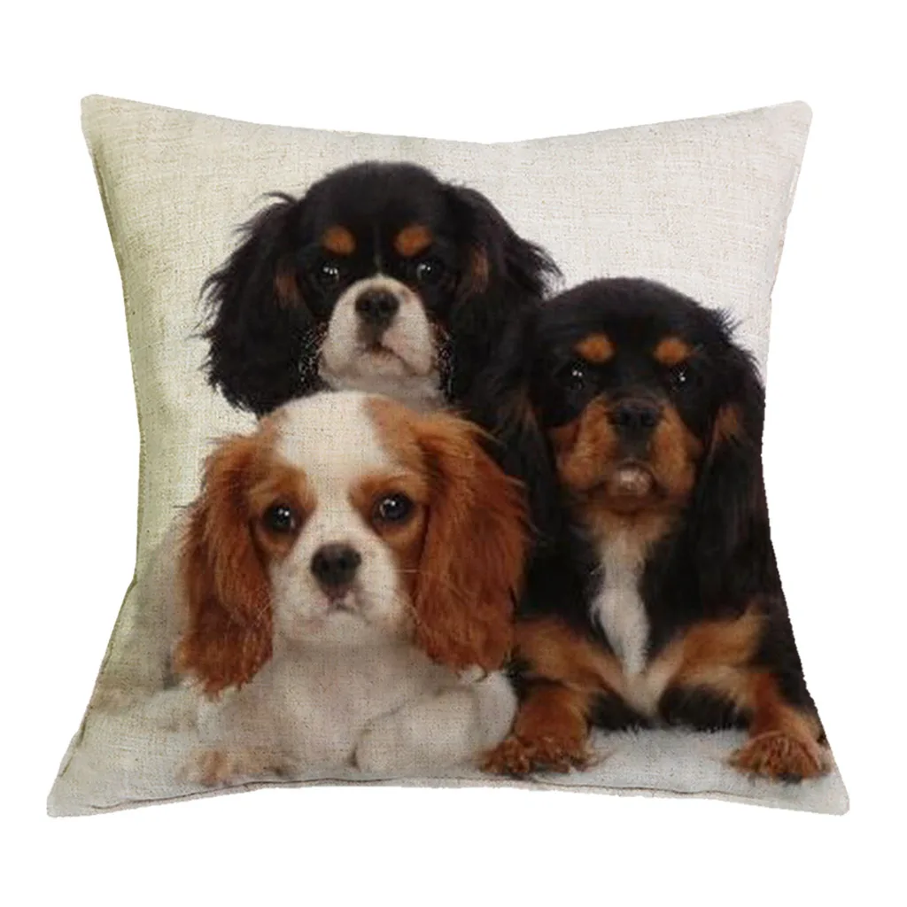 Кавалер король Шарль спаниель Наволочка 43X43 см наволочки наволочка спальня