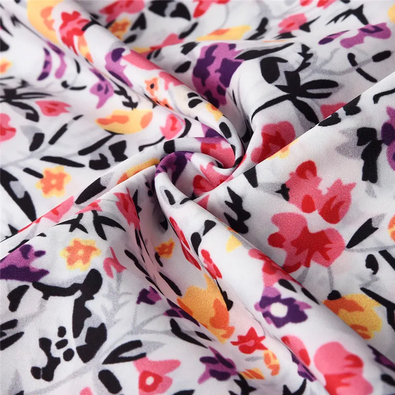 JAYCOSIN 2019 Women Spring Autumn Dress Plus Size Lady Print Three Quarter Sleeve Mini New Casual Loose jun5#4 | Женская одежда