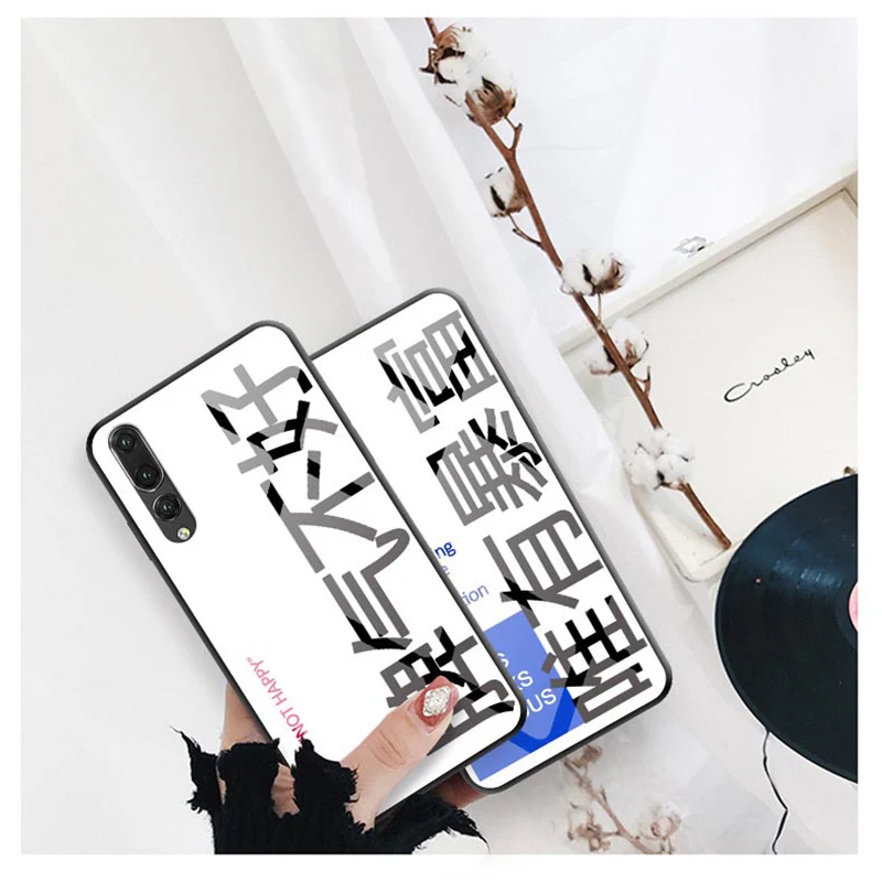 Fashion Tempered Glass Painted Cases For Huawei P20plus Case Back Cover P20 plus P20+ CLT-AL01 Protective Shell |