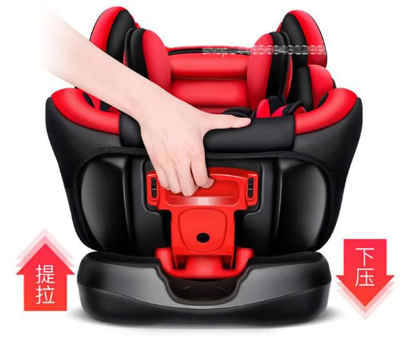 Откидное детское автомобильное безопасное сиденье с защелкой ISOfix, пятиточечное детское сиденье-бустер, детское портативное автомобильное кресло, безопасное сиденье От 0 до 12 лет