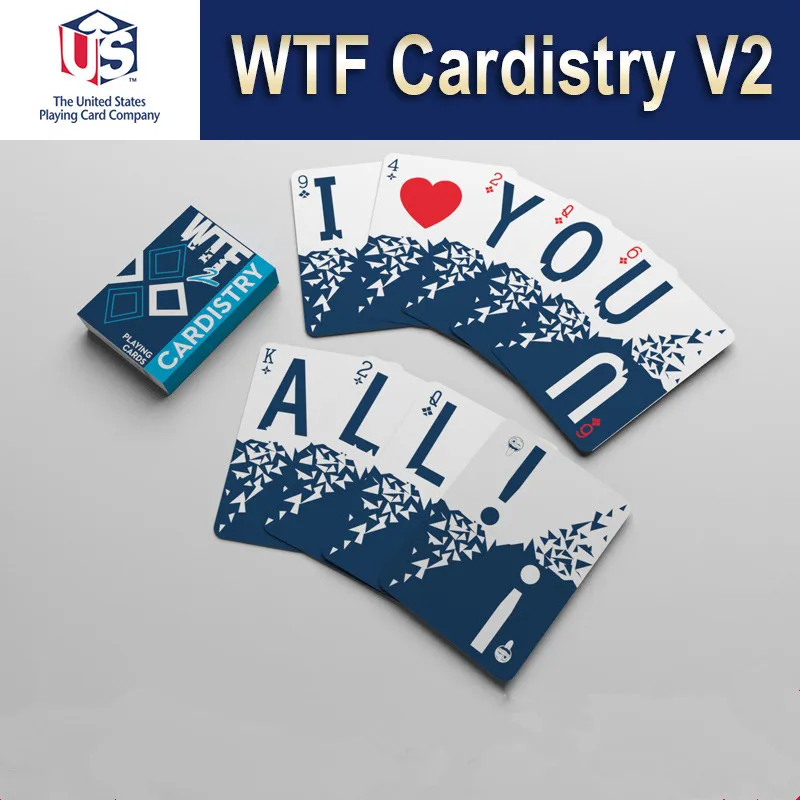 1 шт. WTF 2 Cardistry игральные карты размер колода покера USPCC пользовательский