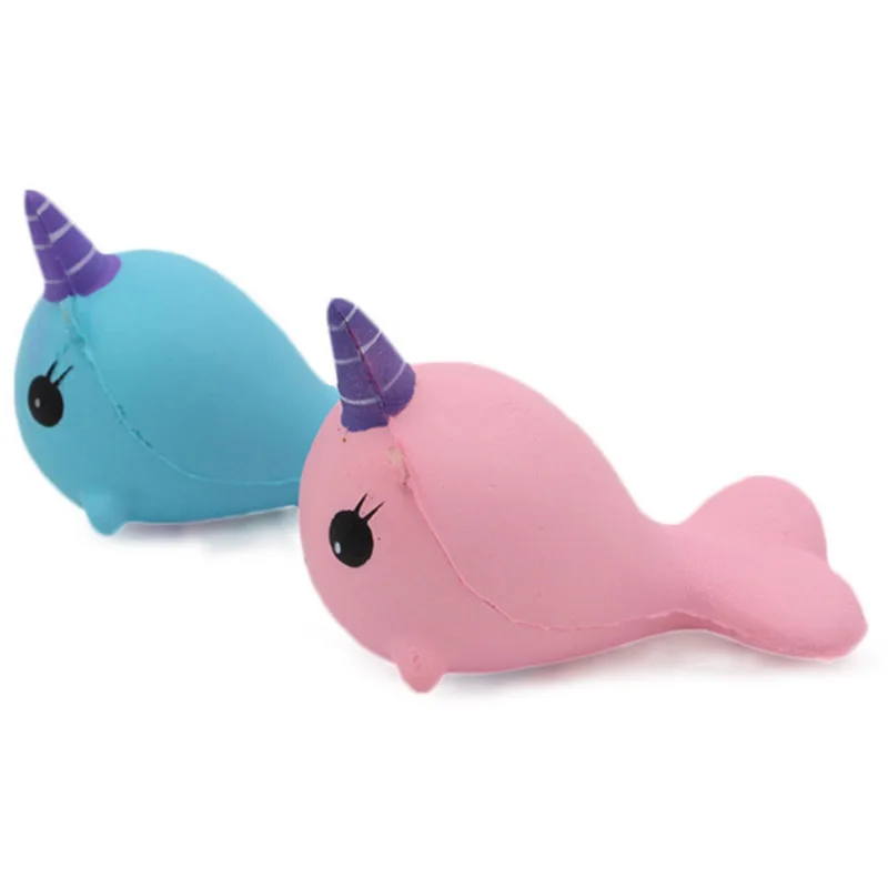 Разные цвета игрушки Kawaii милый Единорог Squishy Розовый Кит Милли мультфильм