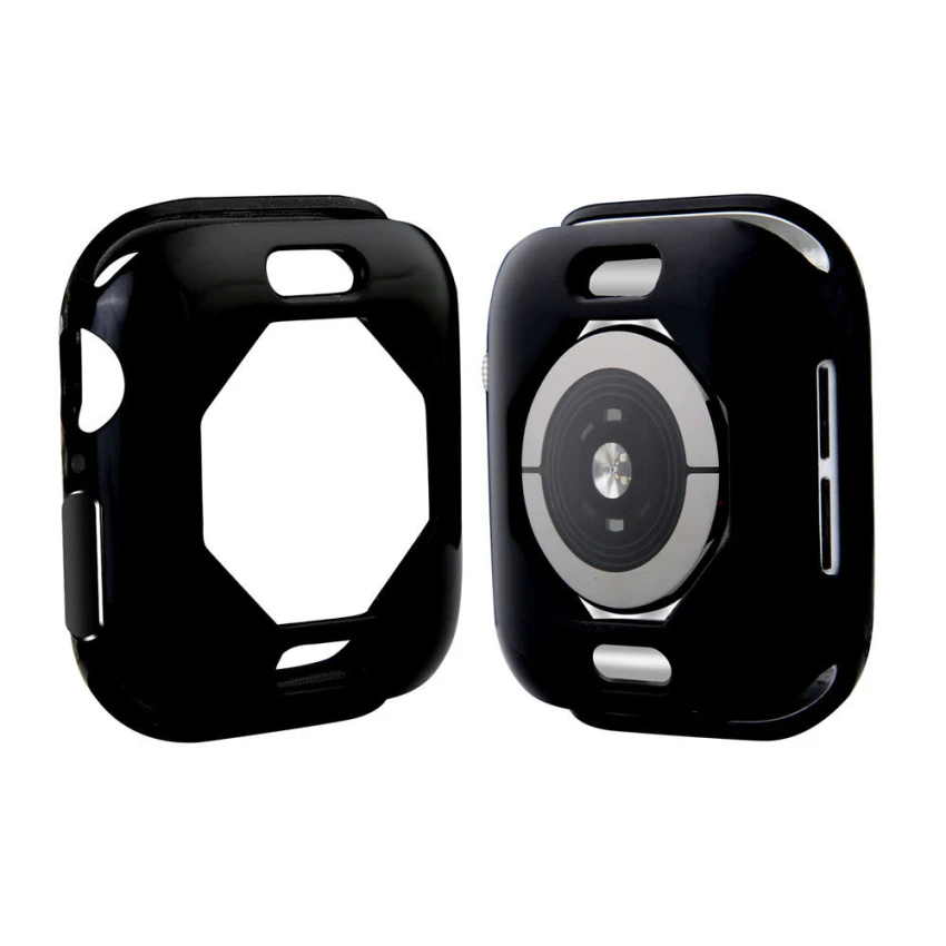 ТПУ тонкий мягкий чехол для Apple Watch серии 4 Защитный чехол силиконовый бампер для iwatch 5 40 мм 44 мм Рамка аксессуары для ремешка часов