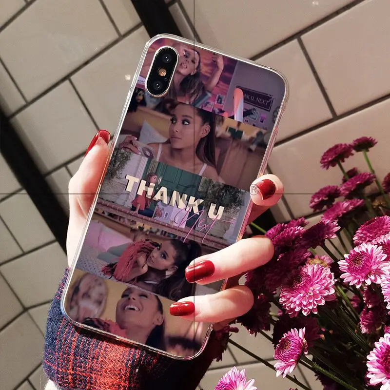 Ruicaica Thank U Next Ariana Grand прозрачный мягкий чехол для телефона iPhone X XS MAX 6 6S 7 7plus 8 8Plus 5 5S XR