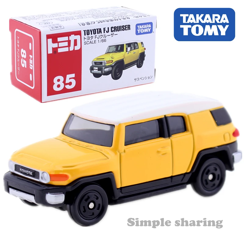 

Томика Тойота FJ Cruiser Желтая 1:66 No. 85 SUV Takara Tomy Мини Авто модель автомобиля литье под давлением металлическая модель детские игрушки