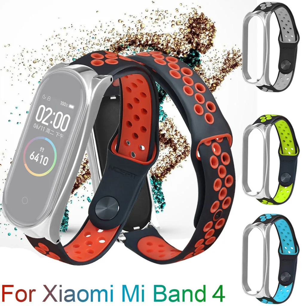 Браслет Correa Mi Band 4 для Xiaomi Новый легкий спортивный ремешок запястья с вентиляцией