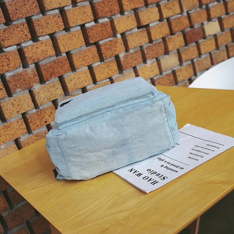 Mochilas 2018 женская сумка винтажный Джинсовый Рюкзак школьные сумки для девочек