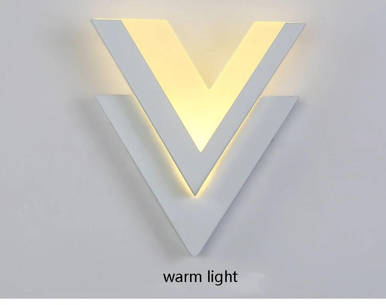 warm light Светодиодный настенный светильник простые железные настенные лампы Wandlamp для коридора прохода лестничные светильники для ванной комнаты индивидуальные прикроватные лампы для спальни - Цвет абажура: warm light