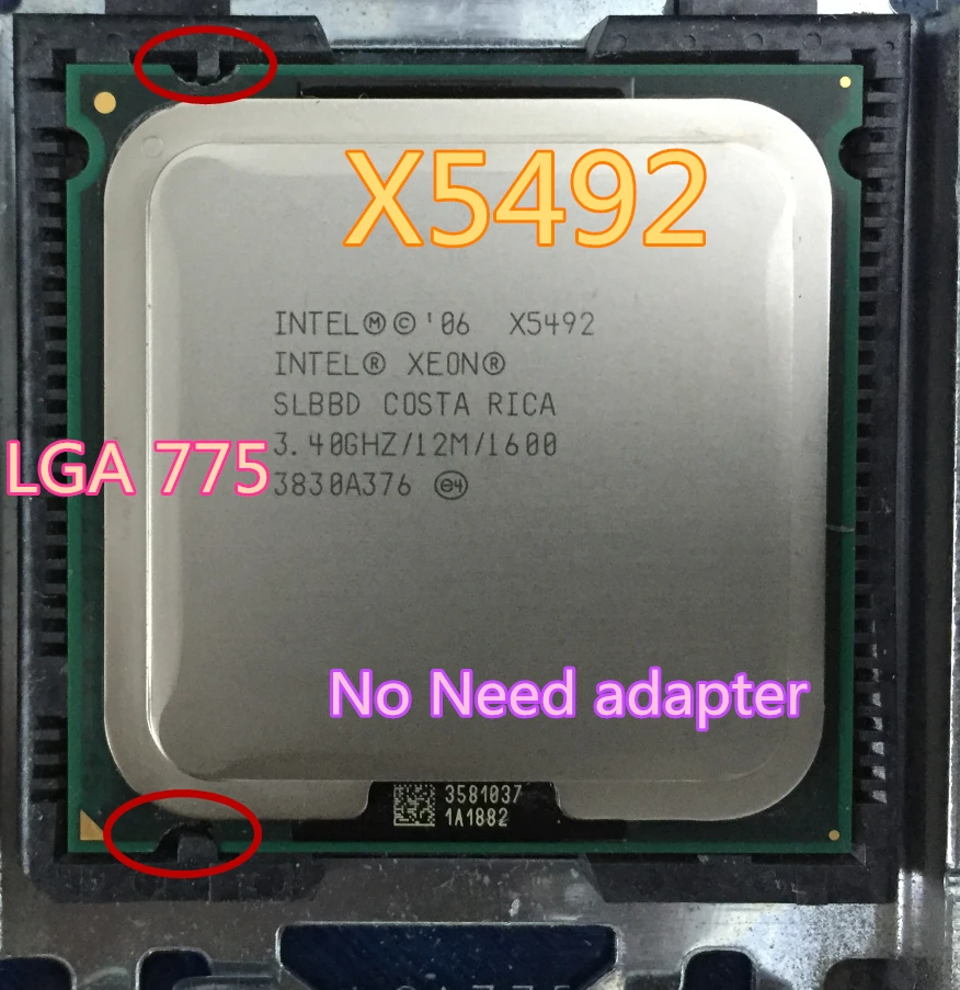 Процессор INTEL XEON X5492 3 4 ГГц 12 МБ 1600 МГц б/у | Компьютеры и офис