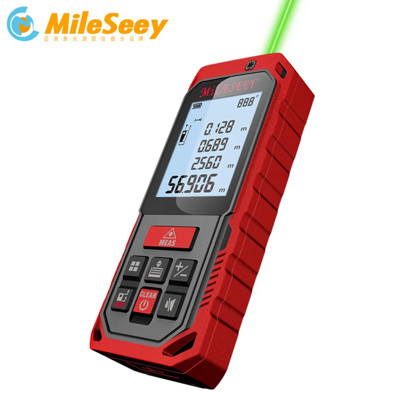 Mileseey S2/S8G Green Laser Rangefinder Digital Laser Distance Meter Laser Tape Measure Diastimeter Tool