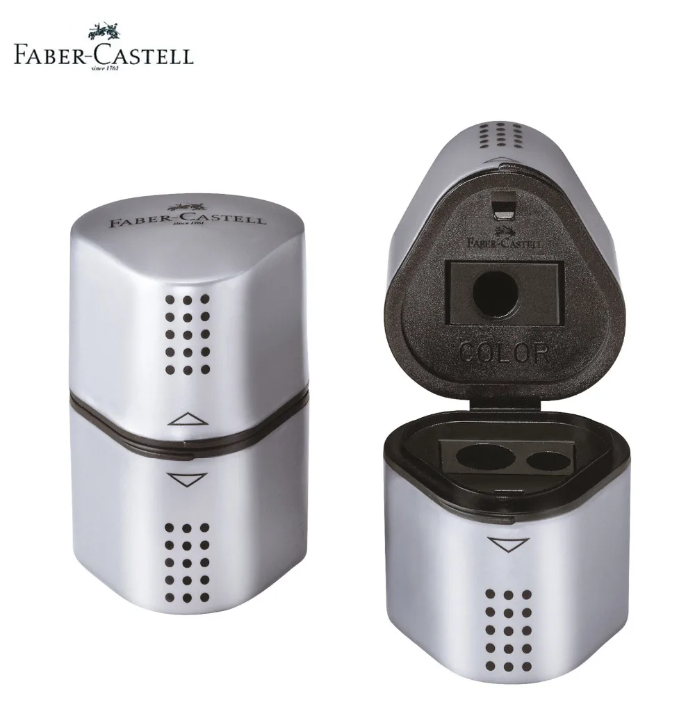 Faber Castell 183800 трио заточки окно Grip 2001 Серебро для Blacklead/Цветной/Jumbo карандаши серый 3