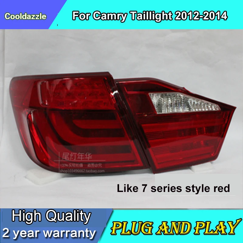 Чехол для стайлинга автомобиля TOYOTA Aurion Camry светодиодный задний фонарь BMW Style 2012 2014