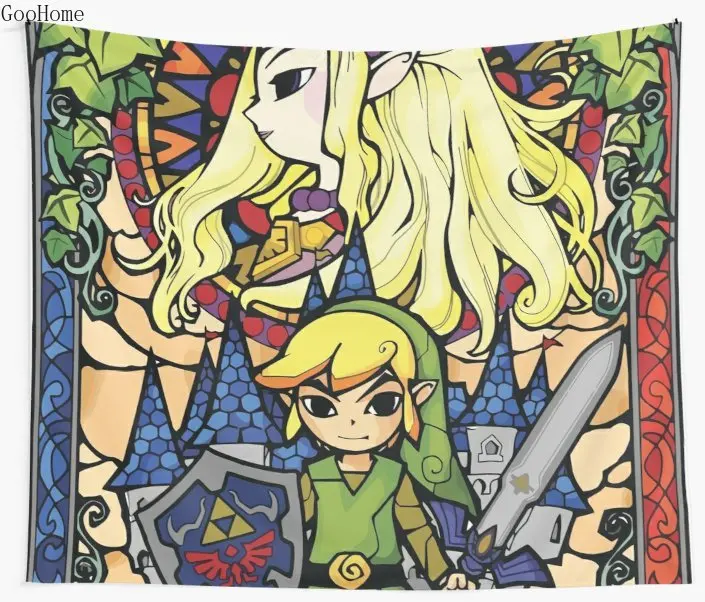 Настенный Гобелен Zelda & Link пляжное полотенце одеяло коврик для пикника и йоги