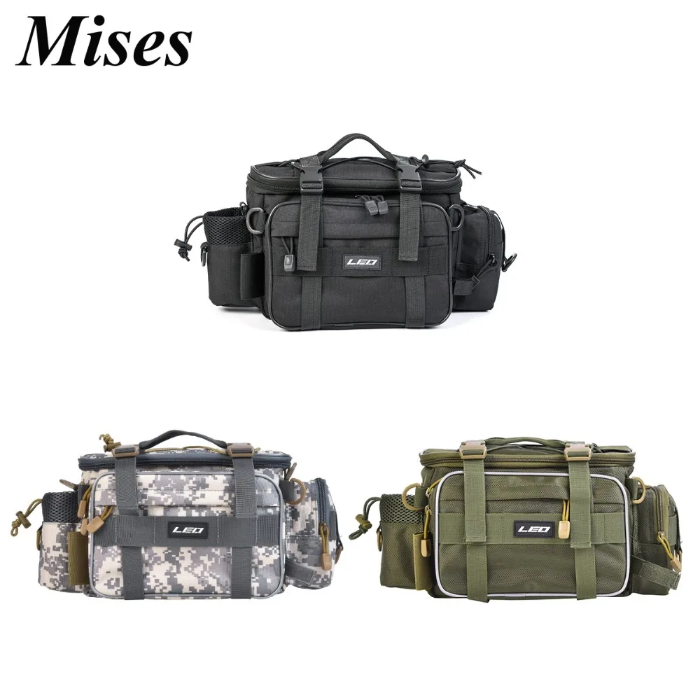 Mises Multifunction Lure рыболовная сумка 3 цвета 1000D водостойкая оксфордская ткань на