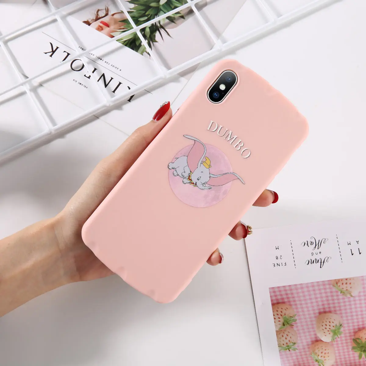 Слон Дамбо телефонные чехлы для iphone XS MAX XR X Мягкий ТПУ Лягушка принц задняя чехол 8