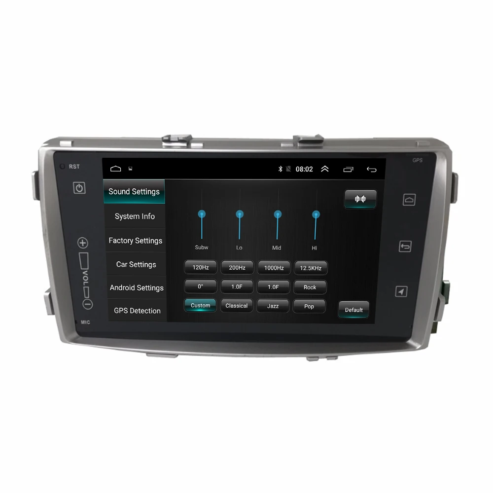 Android 8,1 Автомагнитола gps для Toyota Hilux 2008- Аудио мультимедиа стерео плеер Sat головное устройство Wifi BT только с черным
