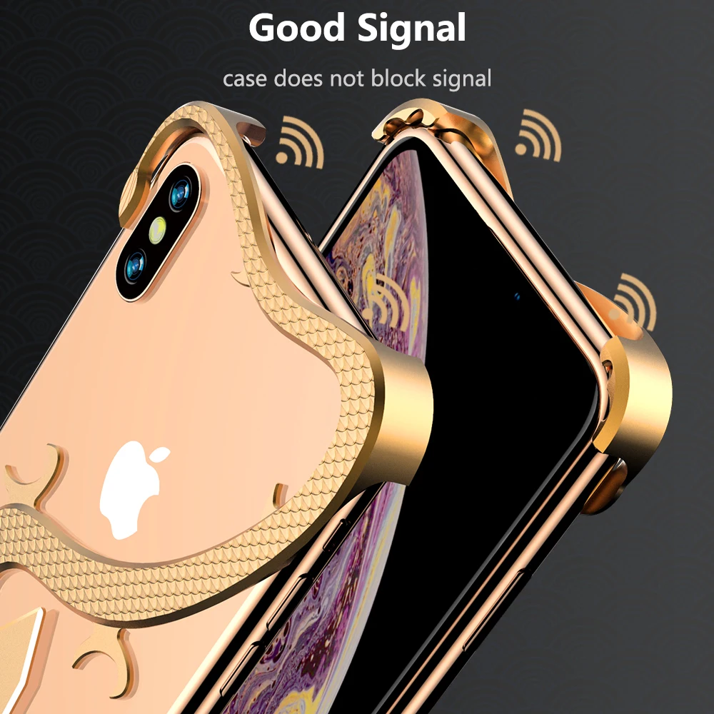 Для iPhone XS Max чехол Роскошный тонкий жесткий металлический алюминиевый сплав Броня защитный бампер чехол для телефона для iPhone XR X задняя крышка