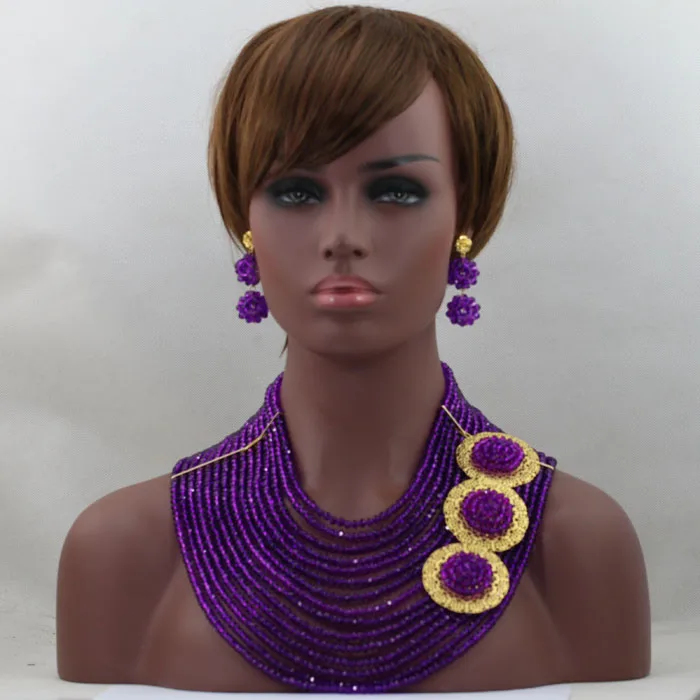 Fashionable African Beads Jewelry Sets Pretty Nigerian Wedding Large Stock Free Shipping hx310 | Украшения и аксессуары