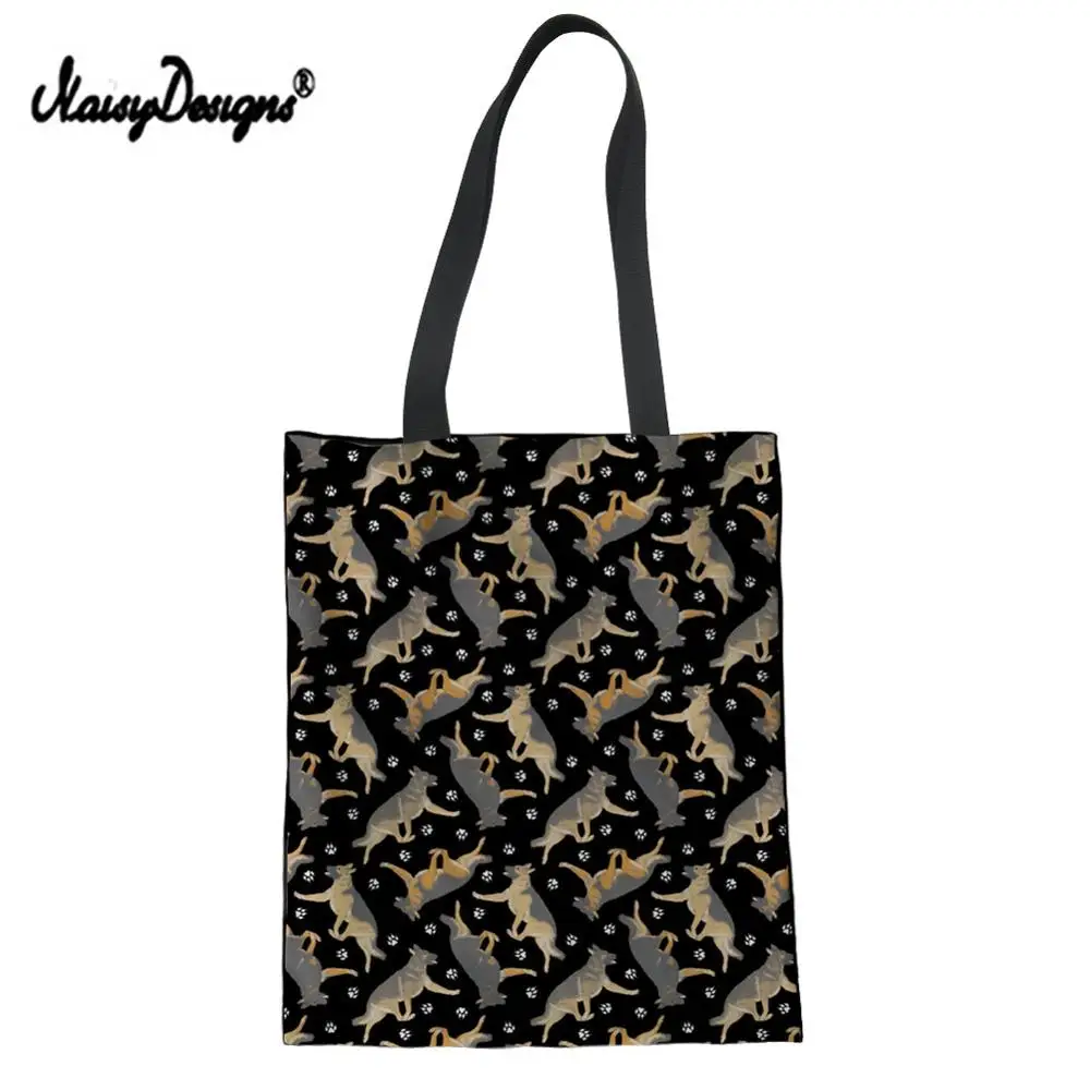 Сумка тоут женская холщовая милая сумочка на плечо в стиле ретро для покупок