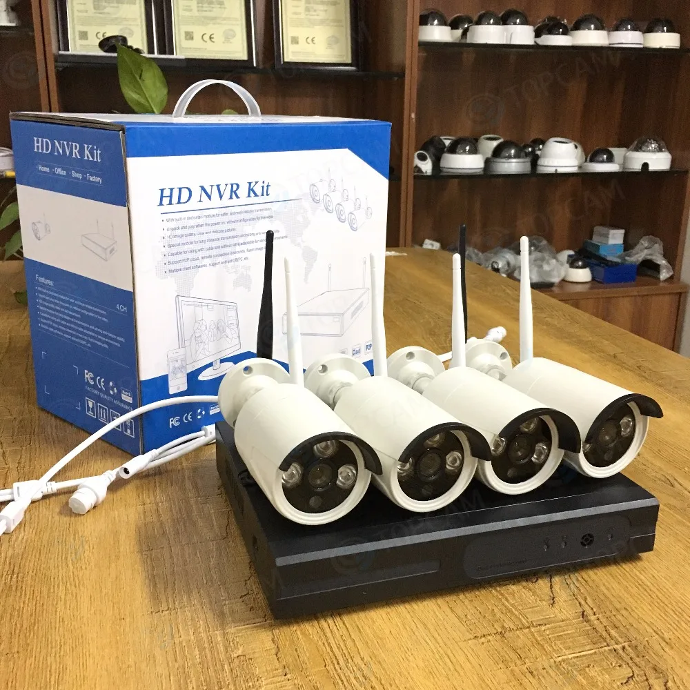 IP-камера наружного видеонаблюдения TOPCAM 4 канала 960P HD ИК ночное видение |