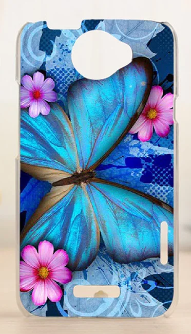 Чехол для задней крышки телефона HTC X One G23 s720e с красочным дизайном животных и цветов, рисованным вручную в 14 вариантах.