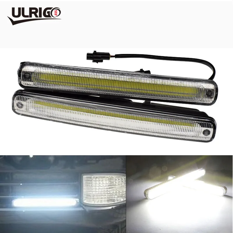 

ULRIGO2 pcs Blanc Universel DC 12V 24V COB Feux de jour Led Super Voiture DRL Lampe Support d'installation Vehicules 12W E4