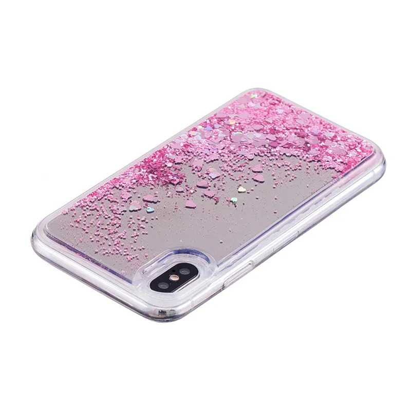 Динамический жидкий зыбучий песок блестящий чехол для телефона iPhone X XS Max XR