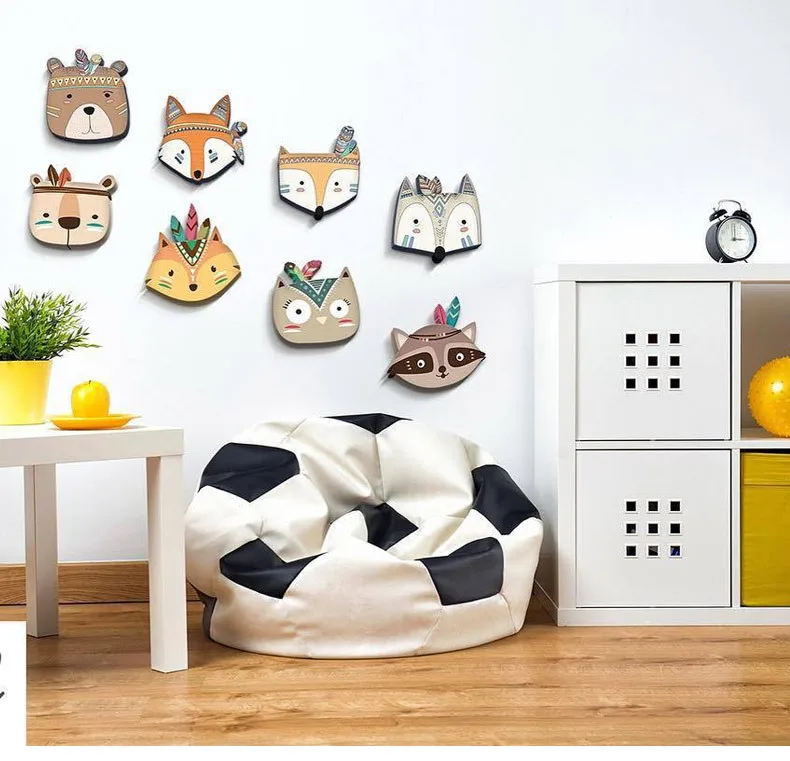 1 шт. милая Настенная Наклейка с лисой для детской комнаты мультяшный домашний