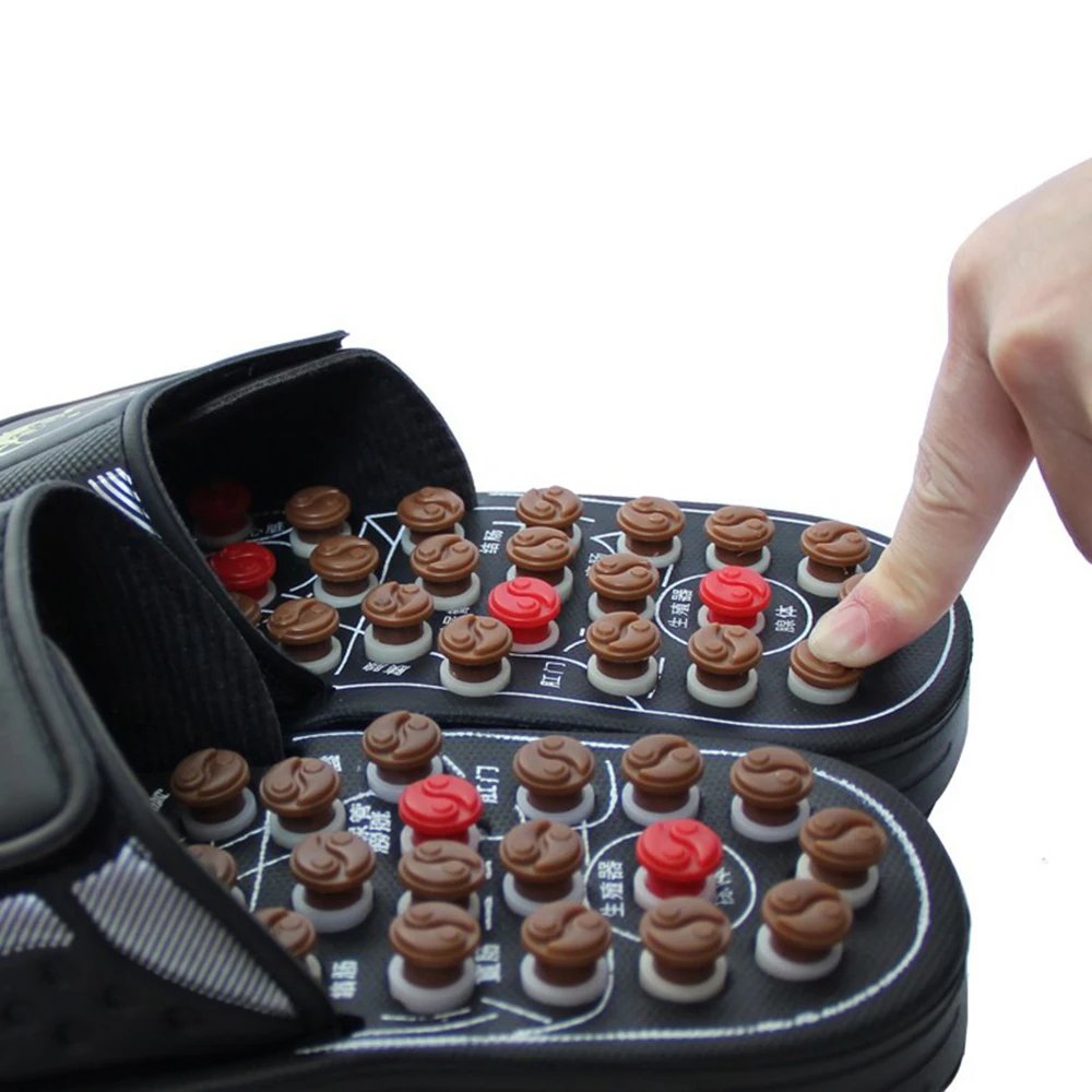 1 пара массажных тапочек унисекс для ног массажные сандалии с магнитной