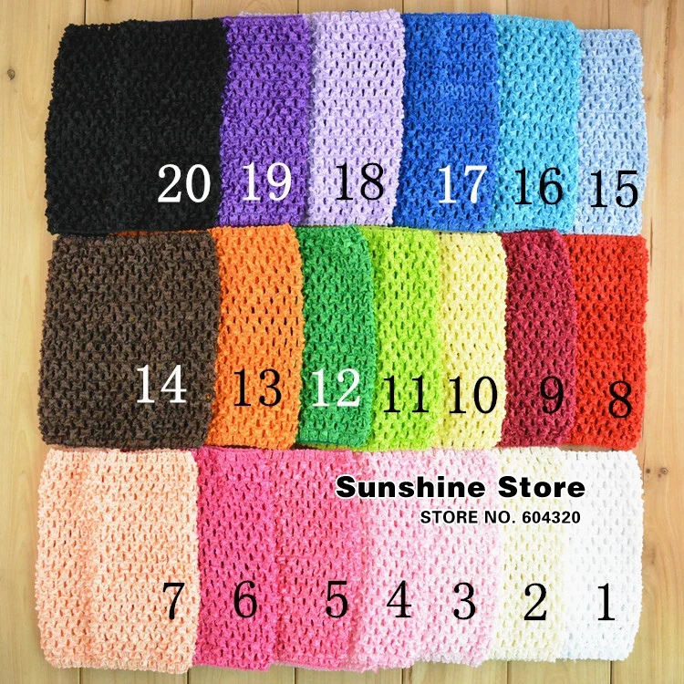 Эластичное вязаное крючком превосходные повязки на голову для юбки пачки и топы