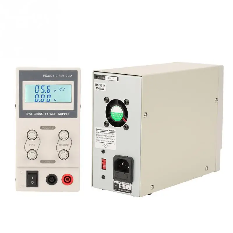 

110V / 220V EU Plug Mini Digital Adjustable Variable Energy-saving DC Switching Power Supply For Electronic Circuit