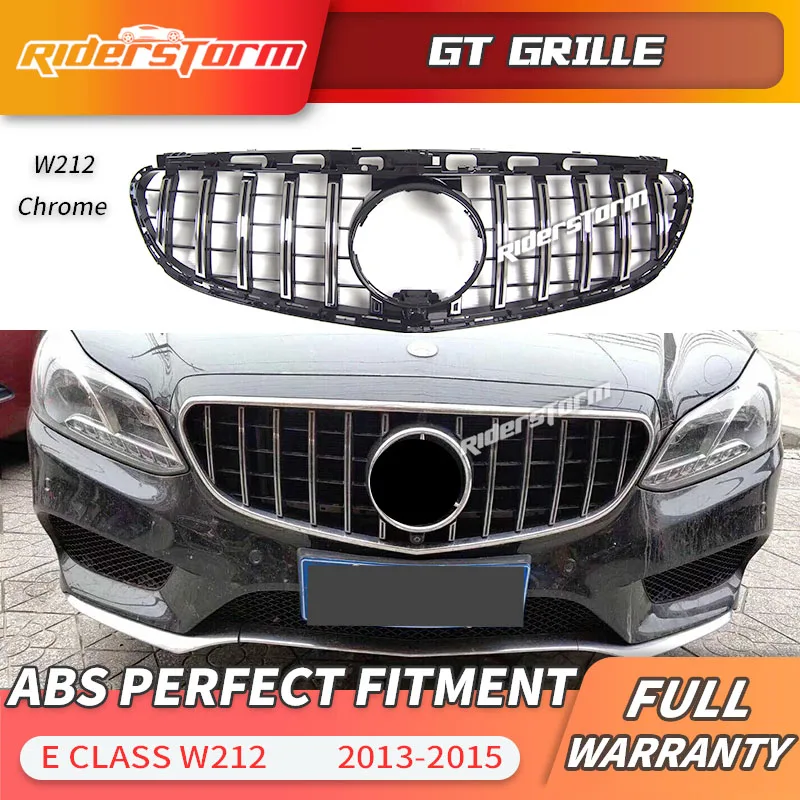Для W212 GT R решетка Prefacelift подходит для E Class E300L E400L E200 E320 E350 C207 без эмблемы 2013-2015 год