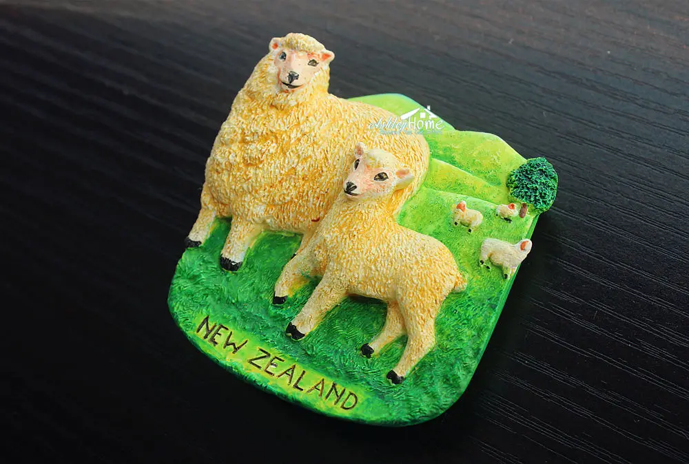Овечка в Новой Зеландии туристический сувенир 3D искусственная смола идея для